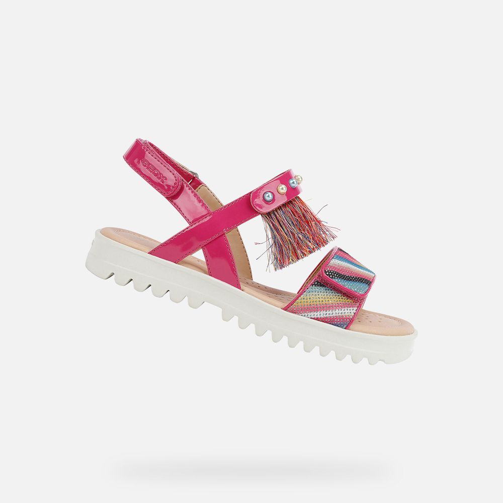 Sandalias Geox Menina Rosa - Coralie - ASPBV6305